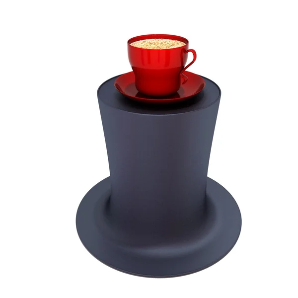 Šálek kávy na lahve — Stock fotografie