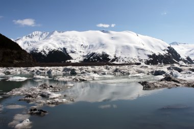 Portage Glacier Lake, Alaska, USA clipart