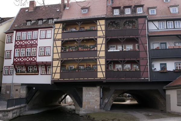 stock image Krämerbrücke Merchants bridge Erfurt Thuringia Germany