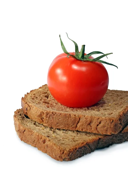 Хлеб и помидор — Zdjęcie stockowe