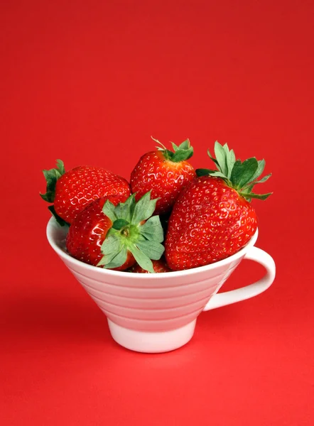 Erdbeere Becher — Stockfoto