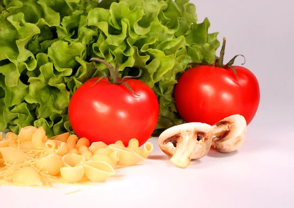 Makaron i pomidorów — Zdjęcie stockowe