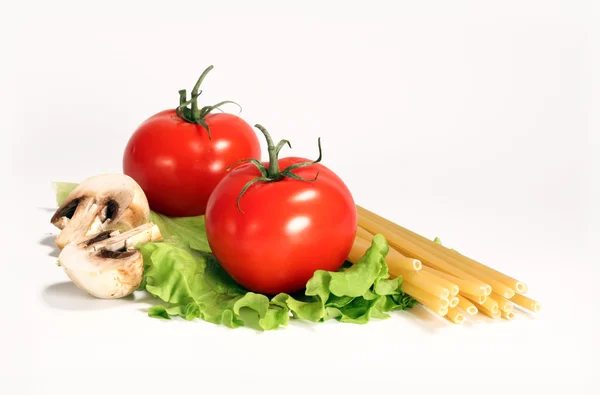 Pasta en tomaat — Stockfoto