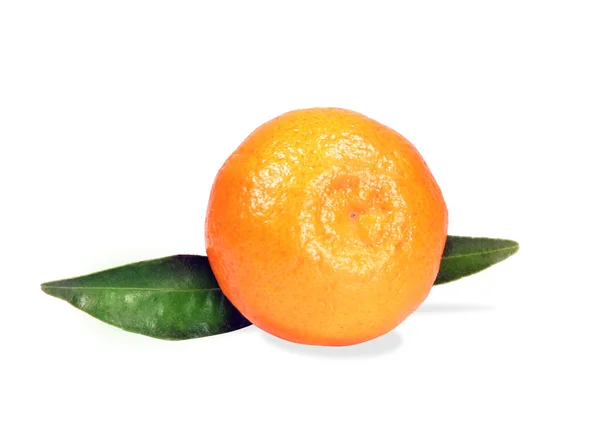 Tangerine diisolasi pada warna putih — Stok Foto