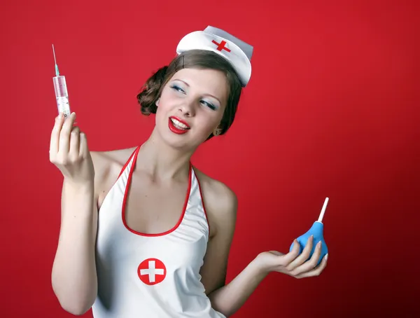 Die sexy Krankenschwester — Stockfoto