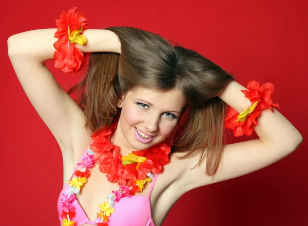 Aloha Bikini ragazza — Foto Stock