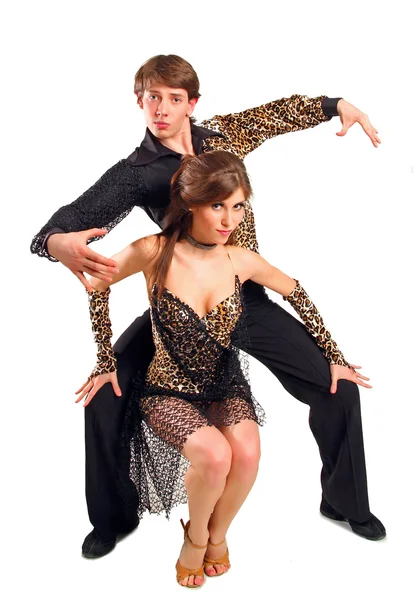 Танцоры латинских танцев — Stock Photo, Image