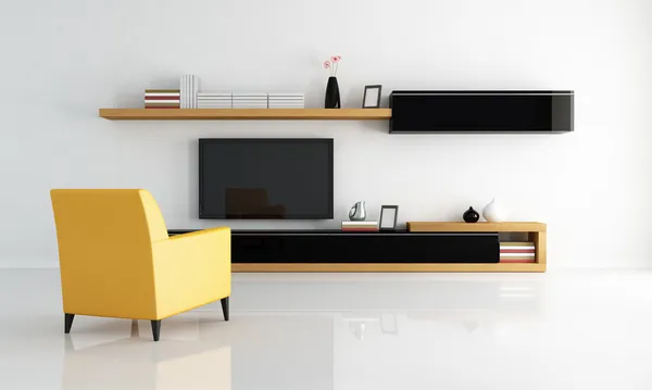Salão minimalista moderno — Fotografia de Stock