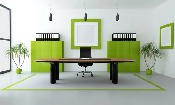 Green modern office — Stock Photo, Image