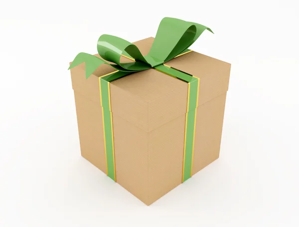 Geschenkkarton aus Karton — Stockfoto