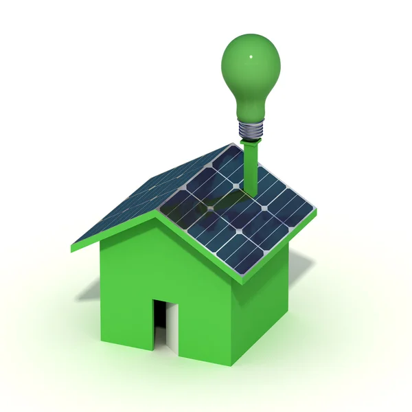 Conceptual Energía Limpia Fotovoltaica — Foto de Stock