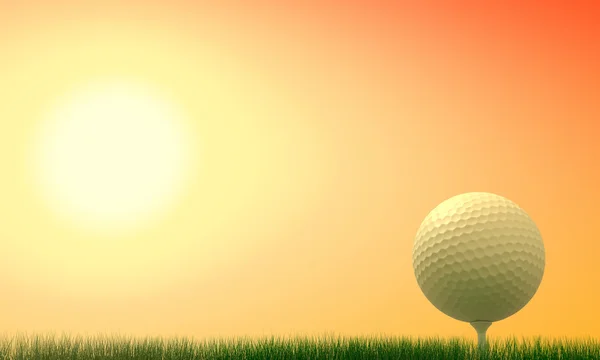Jogo de golfe no subconjunto — Fotografia de Stock