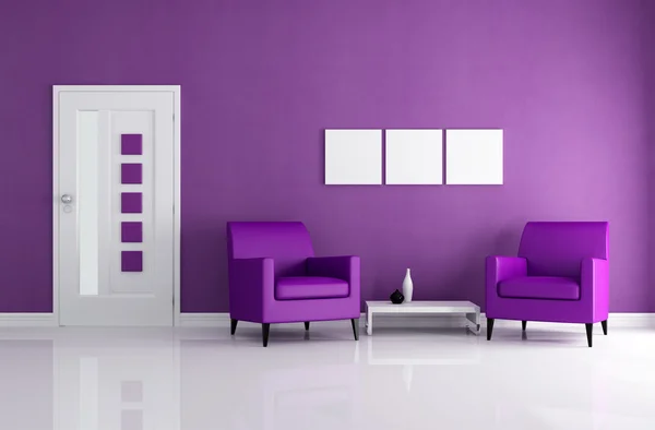 Purple foyer — Stock Photo, Image
