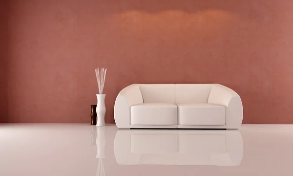 Weiße Couch — Stockfoto