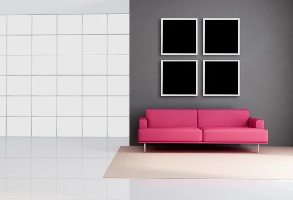 Minimalistische lounge — Stockfoto