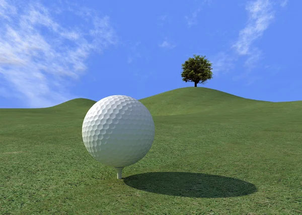 Mecz wirtualnego golfa 2 — Zdjęcie stockowe