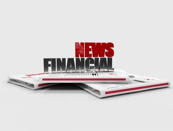 Financieel nieuws — Stockfoto