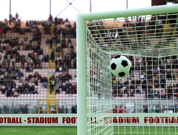 stock image Virtual shot of a great goal -rendering-