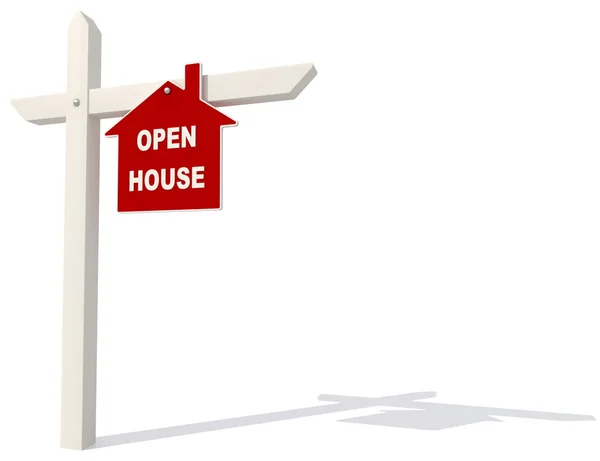 Open house signpost — Stock Photo, Image