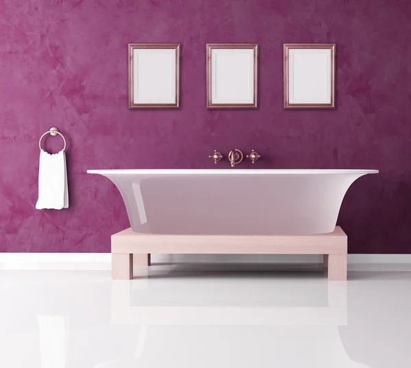 Baño púrpura — Foto de Stock