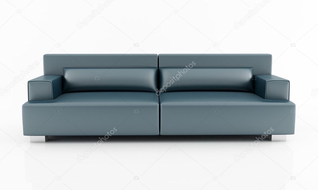 Navy blue modern couch — Stock Photo © archideaphoto 4947166
