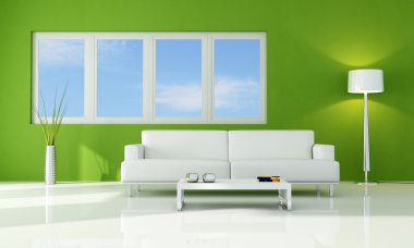 Green lounge clipart