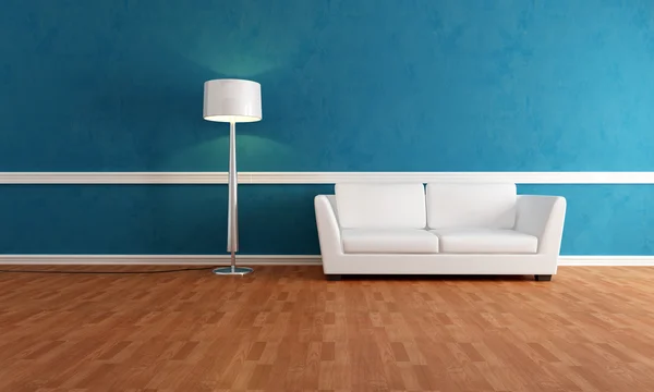 Elegant blue interior — Stock Photo, Image