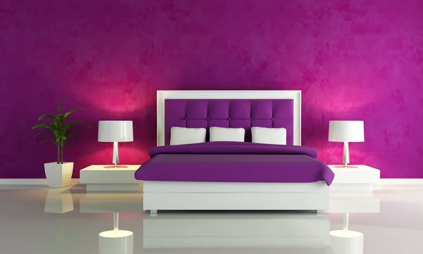 Habitación de moda púrpura —  Fotos de Stock