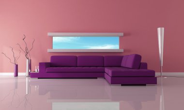 Modern lounge clipart