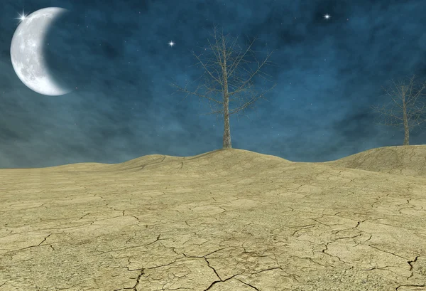 Wirtualna pustynia — Zdjęcie stockowe