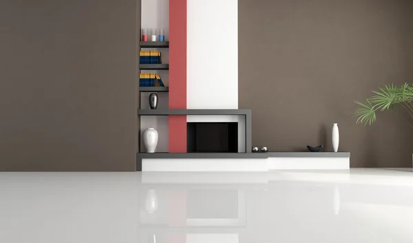 stock image Modern fireplace