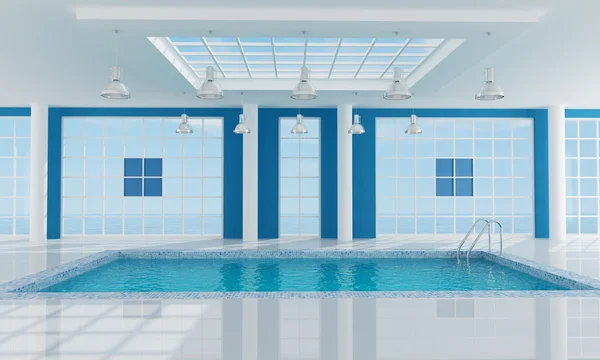 Pusty luksusowy ośrodek basen — Zdjęcie stockowe