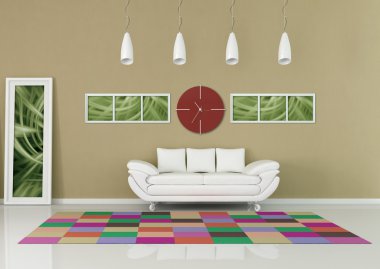 Contemporary - living room clipart