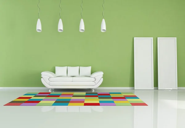 Modern colored living room — Stock Photo, Image
