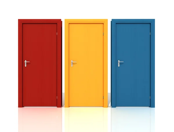 Portas coloridas — Fotografia de Stock