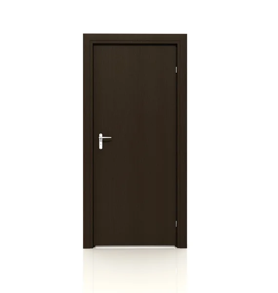 Brązowe drzwi — Zdjęcie stockowe