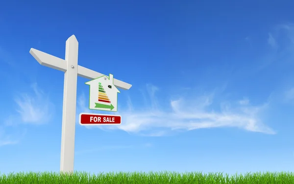 Ecological for sale sign — Stock Photo, Image