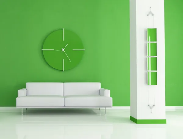 Zelený interiér — Stock fotografie