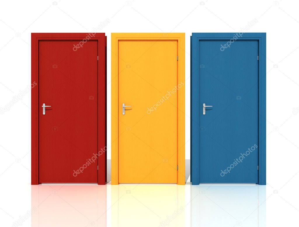 Colored doors
