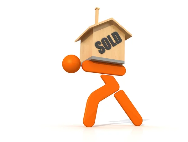 House sold — Stock Photo, Image