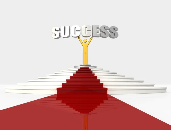Röda mattan och framgång — 图库照片