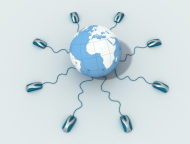 Global connection clipart