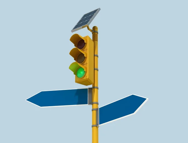 Dettaglio semaforo giallo — Foto Stock