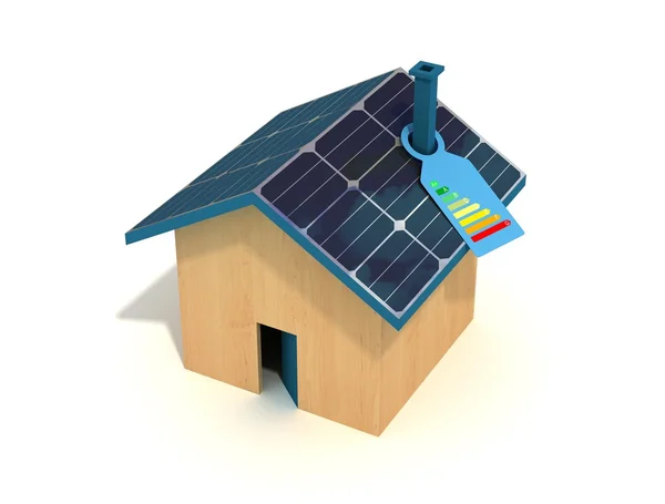 Casa fotovoltaica — Fotografia de Stock