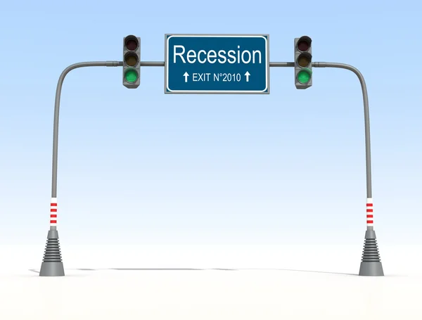 Konec recese — Stock fotografie