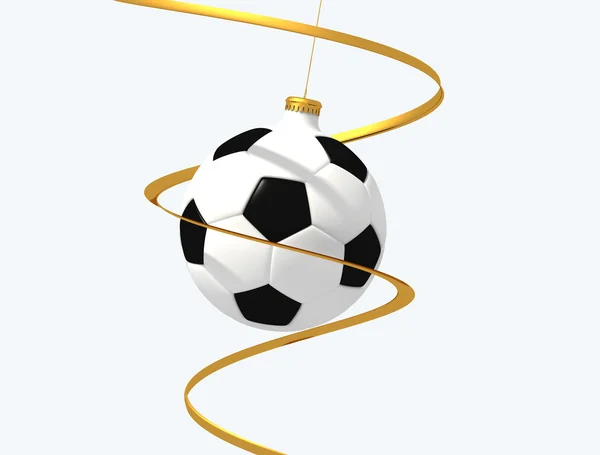 Soccer christmas ball — Stock Photo, Image