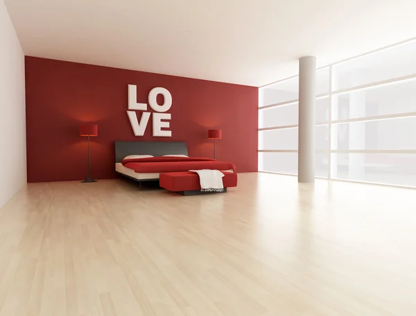 Love bedroom — Stockfoto