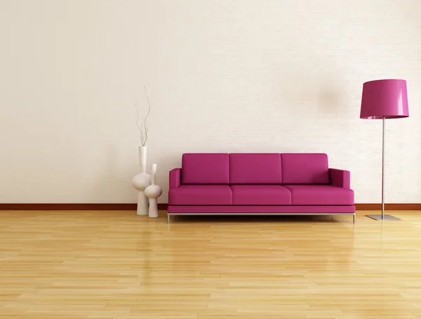 Lounge minimalista — Fotografia de Stock