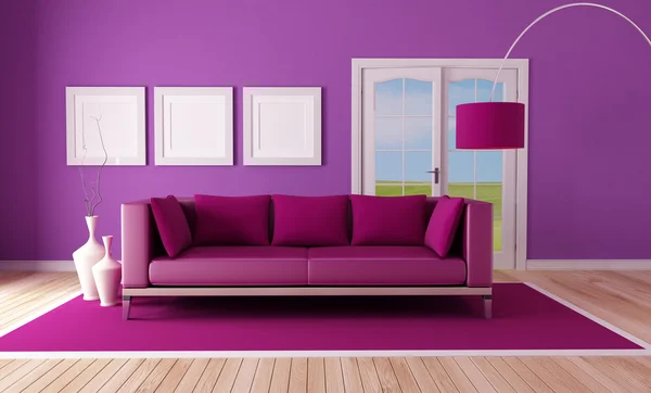 国家紫色客厅 — 图库照片