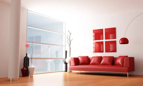 Minimalistický obývací pokoj — Stock fotografie